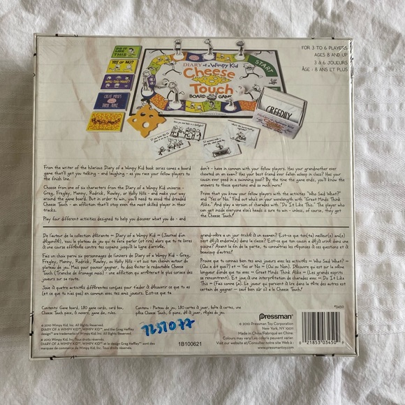 Games Diary Of A Wimpy Kid Cheese Touch Board Game New Poshmark